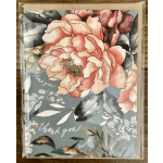 Thank you Greeting Card Peony (blank inside)