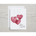 You & Me Greeting Card by Liz Pope Designs