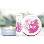 Valentines Day Chapstick & Candle Set