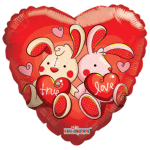9" Airfill Love Bunnies Balloon