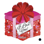 18-Inch Gift Box Foil Balloon – Perfect Decoration for Celebrations & Gifts