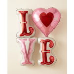 46" Holographic LOVE Heart & Arrows Foil Balloon