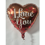 Love You Chocolate Drip Mylar