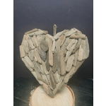 Driftwood hanging heart.