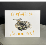 Watercolour Card - Congrats On The New Nest