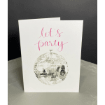 Watercolour Card - Lets Party !