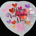 White Valentines Mylar