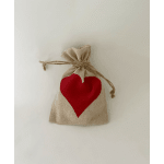 Heart sachet w dried lavender