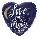 Add a Heart Shaped "Love You to the Moon and Back" Mylar Balloon to your order!