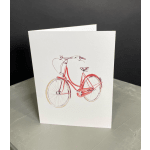 Watercolour Card - Bicycle
