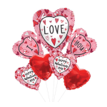 I LOVE YOU Hearts Balloon Bouquet
