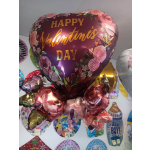 Burgundy Valentine's Day Mylar Balloon