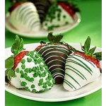 Chocolate Covered Strawberries for St Patrick's Day