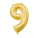 Number 9 Balloon 34"