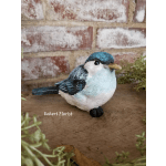 Resin Bluebird - Measures 3" H X 2.25" W x 5" long with tail