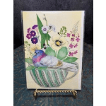 "Pigeon in a Teacup" Card