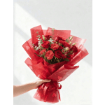 Wrapped Valentines Flowers