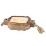 Driftwood Candle Tray 24oz - Wild Green Fig
