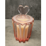 Pink Heart Candle