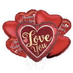 BALLOONS BOUQUET VALENTINE"S DAY