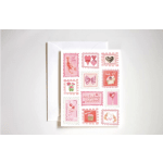 Vintage Love Stamps Valentine's Day Card