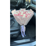 50 Roses - White And Pink Roses Bouquet