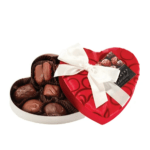 5.5 oz Fancy Fabric Heart Assorted Chocolates