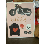 To My Ride Or Die Card