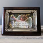 May God and His Angels Burlwood Jewelry Music Box Plays Amazing Grace : Cottage Garden