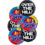 One Dozen Over-The-Hill Balloon Bouquet