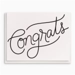 Dahlia Press - Congrats Greeting - Letterpress Congratulations Card
