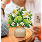 Mini Ivory & Sage Pop-Up Card