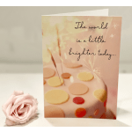Brighter world birthday card