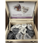 Marble Heart Stone with Saying