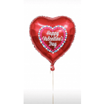 Red Heart- Happy Valentines Day Mylar balloon