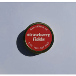 Strawberry Fields Soy Candle - 4 oz Gold Tin & Wood Wick