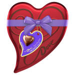 Dove Dark Chocolate Truffles Valentines Day Heart