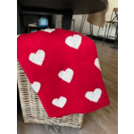 Red Heart Valentine's Day Blanket