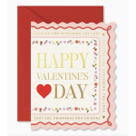 Valentine's Day Scallop Greeting Card