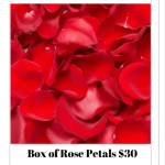 Romantic Red Rose Petals $30
