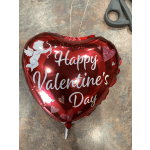 Red Cupid Heart Balloon Add-On