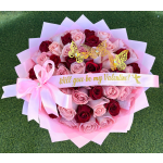 Will you be my Vallentine? Pink & Red Celebration