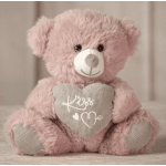 7” Dusty Pink “Kiss” Bear