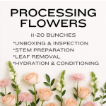 Processing Flowers Service (11-20 Bunches)