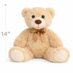 Plush Teddy Bear – 14 Inch – Light Beige