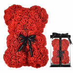Faux Rose Bear Keepsake