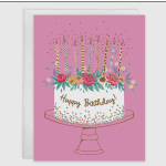 B-day cake card