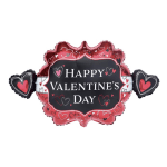39" Happy Valentines Day Balloon