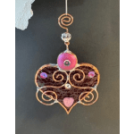 A Bit of My Heart Stained Glass Keepsake (burgundy)