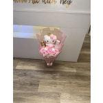 artificial roses, Hello Kitty, small Miss Dior perfume